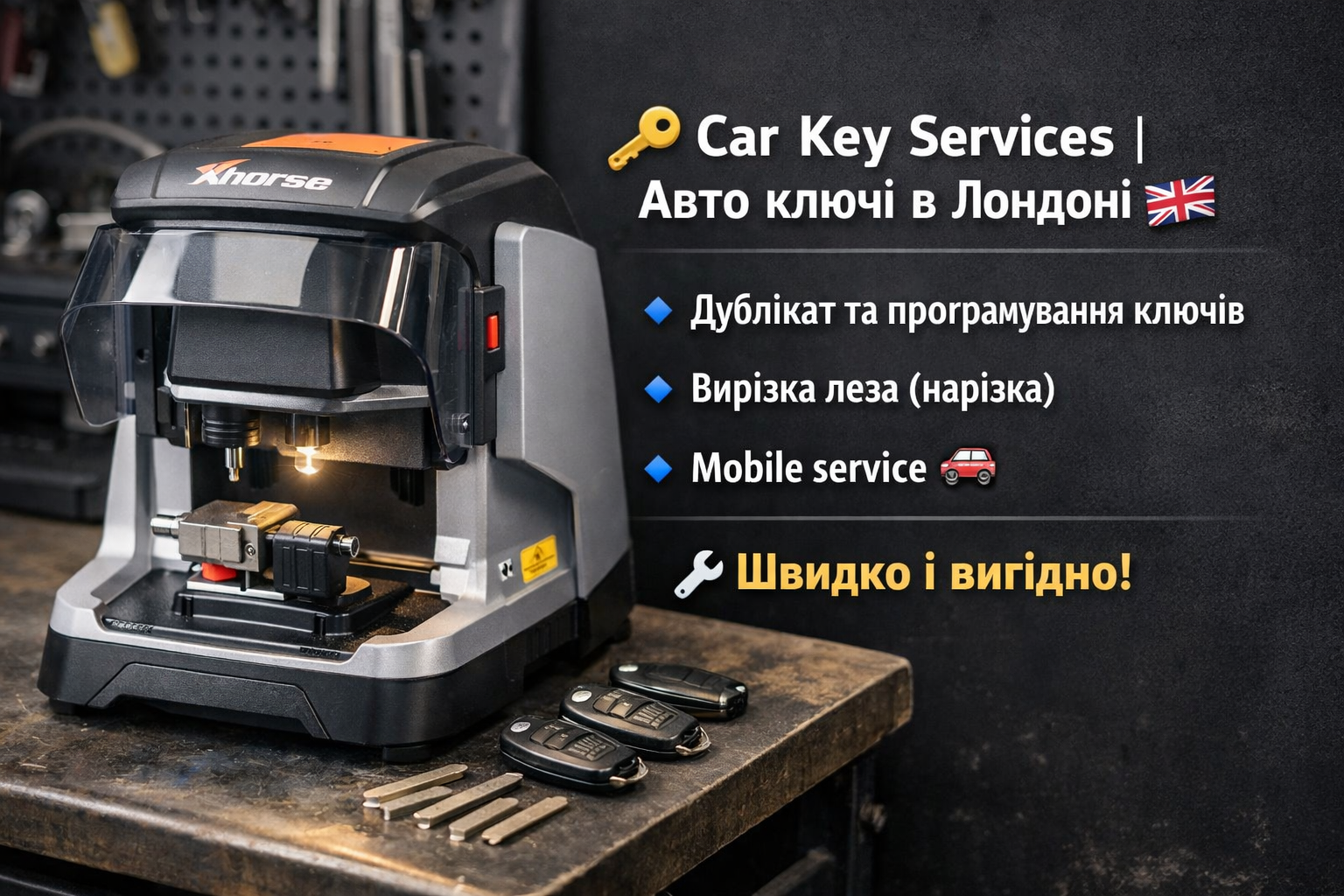 Дублікат автомобільних ключів